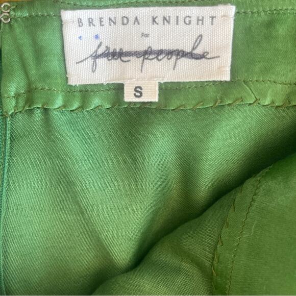 Free People x Brenda Knight‎ green baggy pant harem small - Picture 6 of 7
